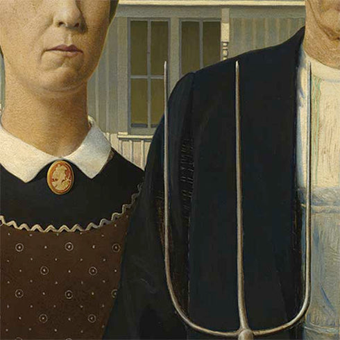 Grant Wood American Gothic Nintendo 2DS XL (2017) Skin